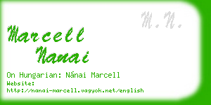 marcell nanai business card